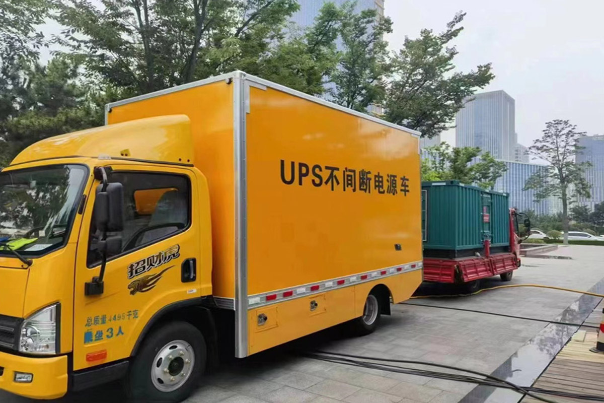韶山发电机租赁施工现场
